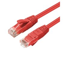 Unshielded Network Cable, U/UTP CAT6 0.3M Red LSZH
