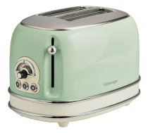Vintage toaster 155 light green, 810 watts, for 2 slices of toast