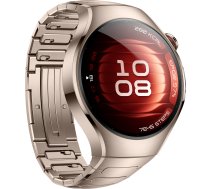 Watch 5 42mm (Soc-L29M), Smartwatch beige, Titanarmband in sandgold, Gehäuse aus Edelstahl
