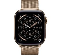 Watch Series 11, Smartwatch Titan Gold, Titangehäuse, 42 mm, Milanaise Armband gold S/M, Cellular