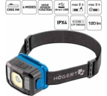 HOGERT HT1E422 galvas lukturis LED USB