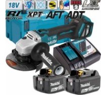 Makita DGA513RTJ (2x5,0Ah) leņķa slīpmašīna