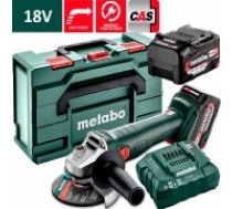 Metabo W 18 7-125 (2x4,0Ah) METABOX 165 leņķa slīpmašīna 602371510