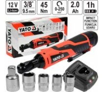 YATO YT-82902 (1x2,0Ah) leņķa uzgriežņu atslēga + ACC