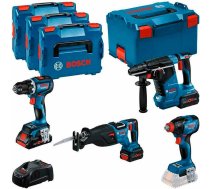 Bosch COMBO 18V (GSR 18V-90 C + GDX 18V-210 C + GBH 18V-24 C + GSA 18V-28) 1x4,0Ah + 2x5,5Ah PROCORE komplekts 0615990N37