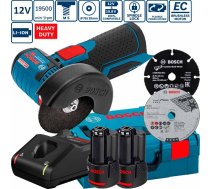 Bosch GWS 12V-76 (2x3,0Ah) L-Boxx leņķa slīpmašīna 06019F200B