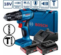 Bosch GSB 185-LI (2x2,0Ah) triecienurbjmašīna / skrūvgriezis 06019K3100