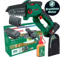 Bosch 18V-15-7 (1x2,5Ah) ķēdes zāģis + eļļa 50ml + ķēdes spriegotājs 06008B8900