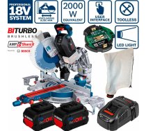 Bosch GCM 18V-305 GDC (2x5,5Ah PROCORE) leņķzāģis 0601B43002