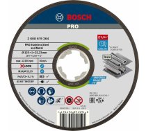 BOSCH 2608619264 PRO Stainless Steel and Metal X-LOCK nogriezējdisks metālam, nerūs.tēraudam 125x1x22,23mm (1gb)