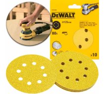 Dewalt DT3103-QZ slīppapīrs kokam 125mm 80G (10gb)
