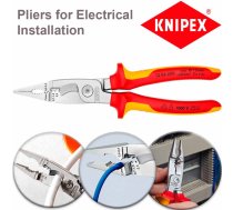 Knipex 1386200 instalācijas knaibles elektriķu VDE 1000V