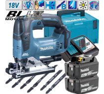 Makita DJV182RTJ (2x5,0Ah) figūrzāģis + ACC