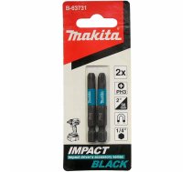 Makita B-63731 IMPACT BLACK sitāmie uzgaļi PH3 x 50mm (2gb)