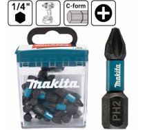 Makita E-12360 IMPACT BLACK sitāmie uzgaļi PH2x25mm 1/4" (25gb)