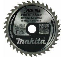 Makita B-33635 disks kokam 136x20mm 36z