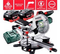 Metabo KGS 18 LTX BL 254 (2x8,0Ah) slīdrāmja leņķzāģis 614254810