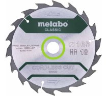 Metabo CORDLESS CUT WOOD CLASSIC disks kokam 165x20mm 18z 628272000
