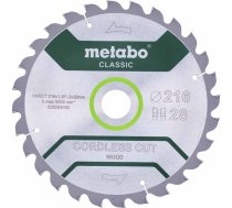 Metabo CORDLESS CUT WOOD CLASSIC disks kokam 216x30mm 28z 628284000