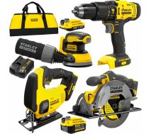 Stanley SFMCK412MDS-QW (SFMCD711 + SFMCS600 + SFMCS500B + SFMCW220B) (1x4,0Ah+1x2,0Ah) komplekts