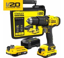 Stanley SFMCD711C2K-QW (2x1,5Ah) triecienurbjmašīna / skrūvgriezis