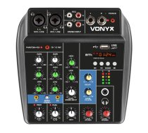 Vonyx VMM100 audio mikseris ar USB/BT