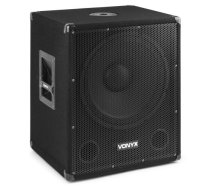 Vonyx SMWBA15MP3 Bi-AMP 15 collu/600 W un Bluetooth zemfrekvences skaļrunis