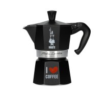 BIALETTI Moka Express Love Black kafijas kanna 3 tasēm