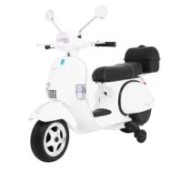 Bērnu elektromobīlis, elektroauto - VESPA Scooter (BALTS) - 12v ar pulti