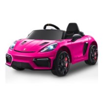 Bērnu elektromobīlis, elektroauto - Porsche Spyder RS 718 vehicle (ROZĀ) - 12v ar pulti