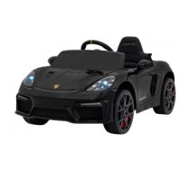 Bērnu elektromobīlis, elektroauto - Porsche Spyder RS 718 vehicle (Melns) - 12v ar pulti