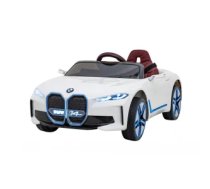 Bērnu elektromobīlis, elektroauto - BMW I4 (Balts) - 12v ar pulti