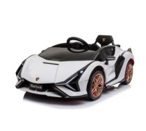 Bērnu elektromobīlis, elektroauto - Lamborghini SIAN (Balts) - 12v ar pulti