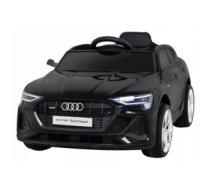 Bērnu elektromobīlis, elektroauto - Audi E-Tron Sportback (Melns) - 12v ar pulti