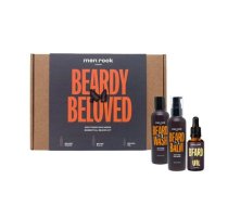 Men Rock Beardy Beloved Soothing Oak Moss Beard Kit Bārdas kopšanas piederumu komplekts 1gab.