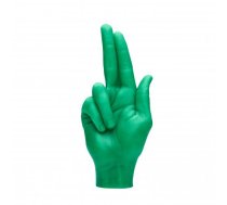 CandleHand Gun Fingers Candle Svece Green