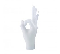 CandleHand OK Candle Svece White
