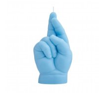 CandleHand Baby Crossed Fingers Candle Svece Pastel Blue