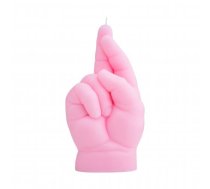 CandleHand Baby Crossed Fingers Candle Svece Pastel Pink