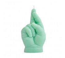 CandleHand Baby Crossed Fingers Candle Svece Pastel Green