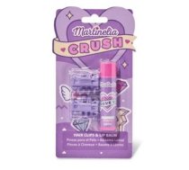 Martinelia Crush Hair Clips & Lip Balm Dāvanu komplekts metenēm Blueberry