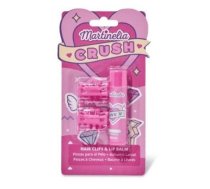 Martinelia Crush Hair Clips & Lip Balm Dāvanu komplekts metenēm Strawberry