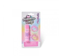 Martinelia Shimmer Wings Lip Balm & Ring Set Lūpu balzama un gredzenu komplekts bērniem Raspberry