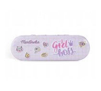 Martinelia Nail Polish & Stickers Tin Box Bērnu kosmētikas komplekts Girl Boss