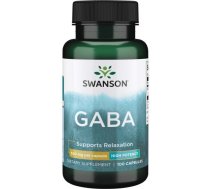 SWANSON Gaba High Potency 500 mg Uztura bagātinātājs Gaba 100 kapsulas