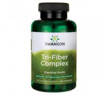 SWANSON Tri - Fiber Complex Digestive Health Šķiedrvielas 100 kapsulas