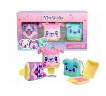 Martinelia Lip Gloss Trio Lūpu spīdumu komplekts bērniem 3 gab.