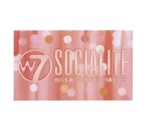 W7 Cosmetics Socialite Pressed Pigment Palette Acu ēnu palete 17g