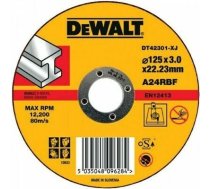 DeWalt Metāla griezējdisks 125x3x22.2xmm T1 (S) DE DT42301-XJ