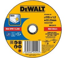 DeWalt Metāla griešanas disks 115x1.2x22.23mm INOX DT43903-QZ